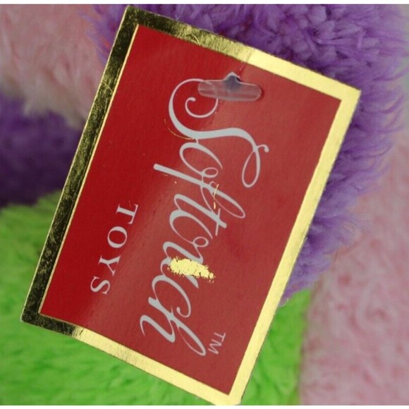 Soft Touch Toys Hand Crafted All New Materials Multi-Colored Bunny - Picture 5 of 6